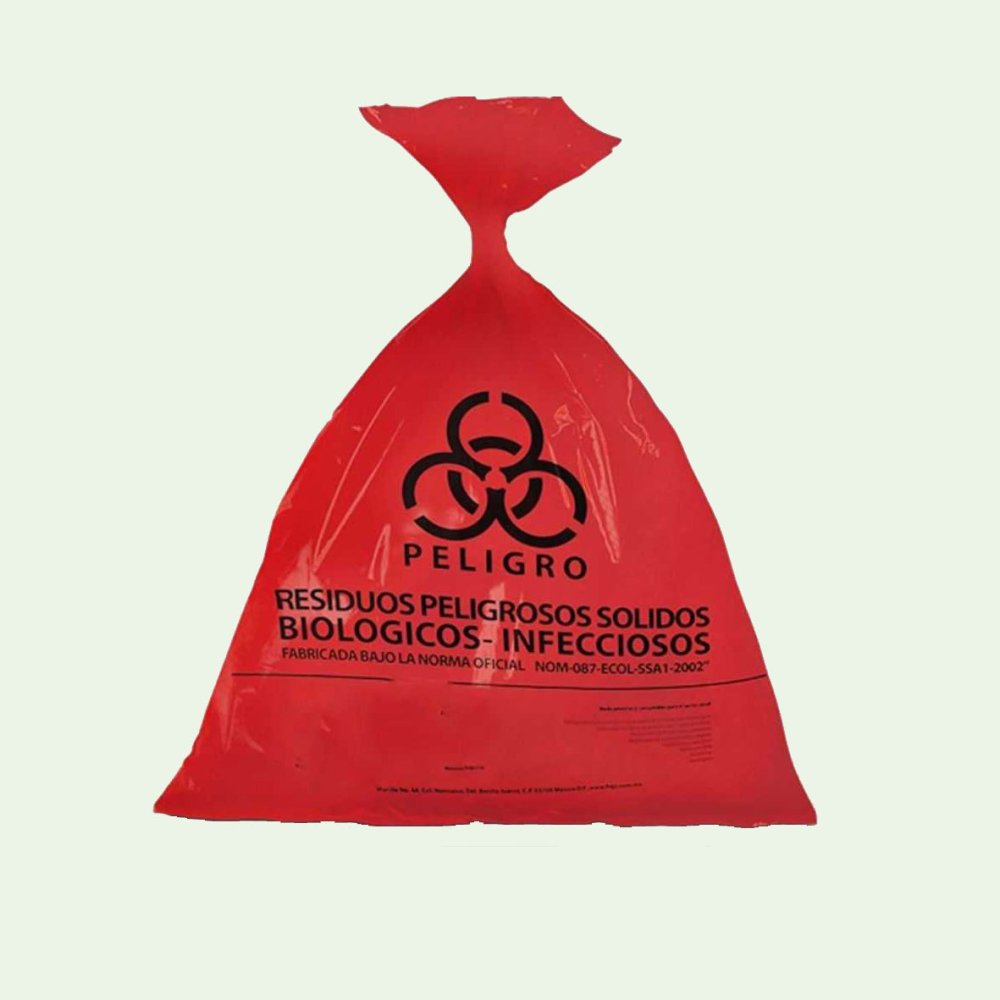 Ambiderm | Bolsa Roja Para Desechos Biologicos - Soulflower Shop