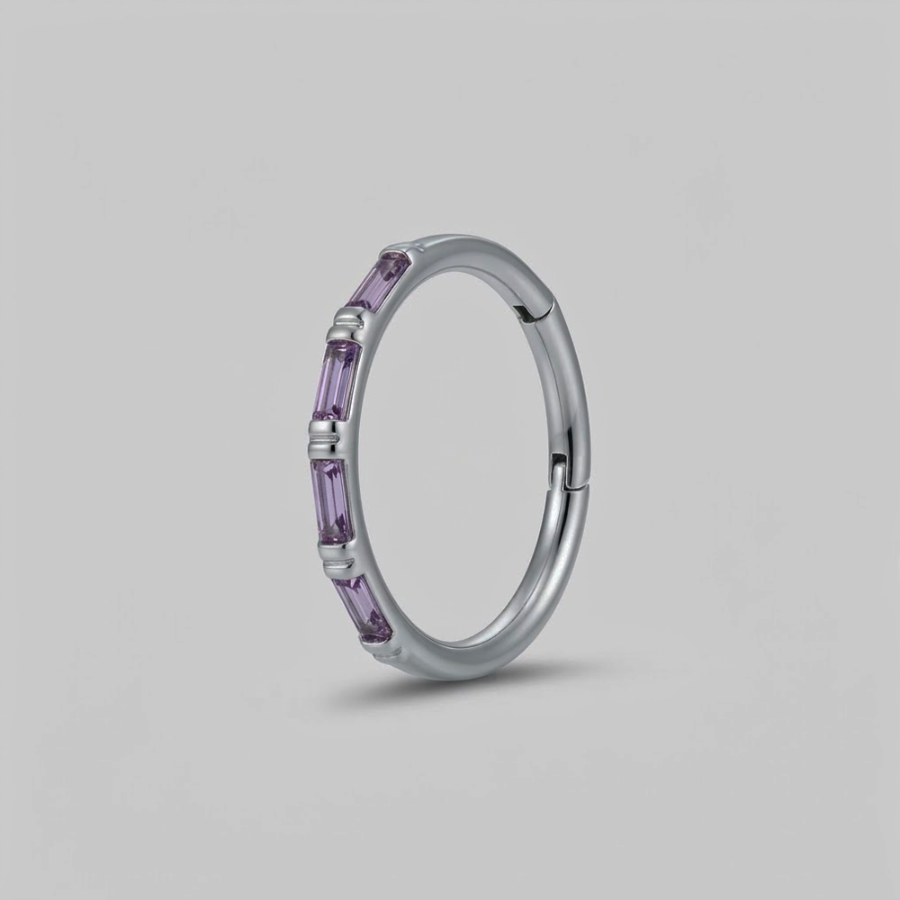 SOULFLOWER | Argolla Titanio | Sin Fin Zirconia (Click)