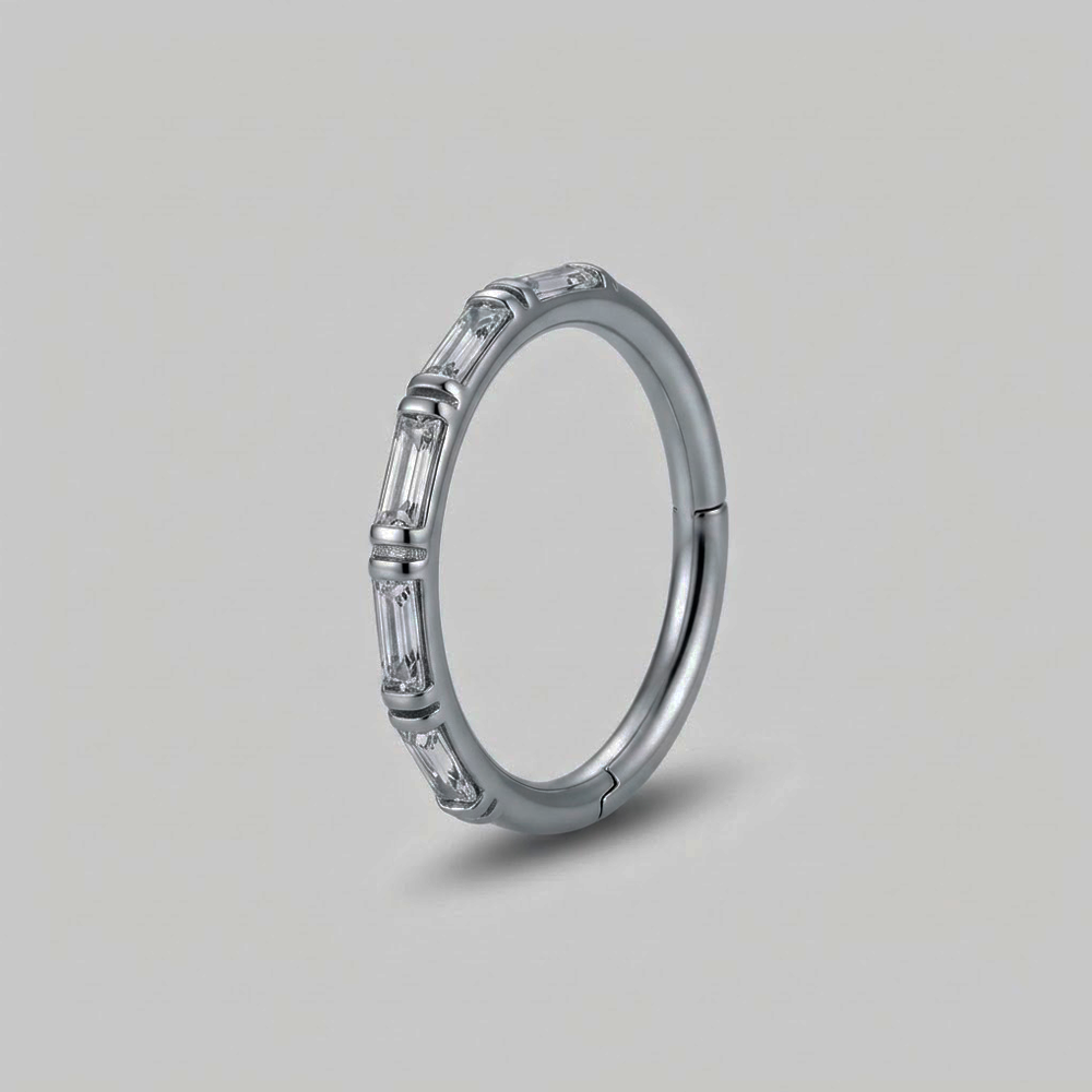SOULFLOWER | Argolla Titanio | Sin Fin Zirconia (Click)