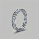 Soulflower | Argolla Piercing (Click) | Acero (Zirconias)