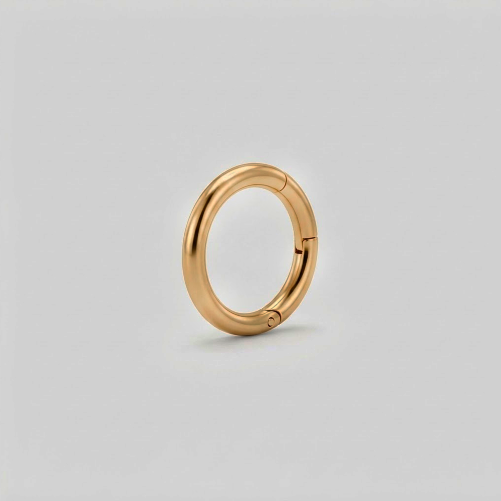 SOULFLOWER | Argolla 18k Oro Solido (750 Echt Gold) | Argolla Ovalada