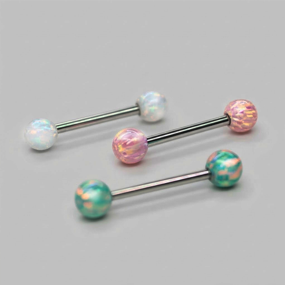 SOULFLOWER | Barbell  Acero | Bola Opalo