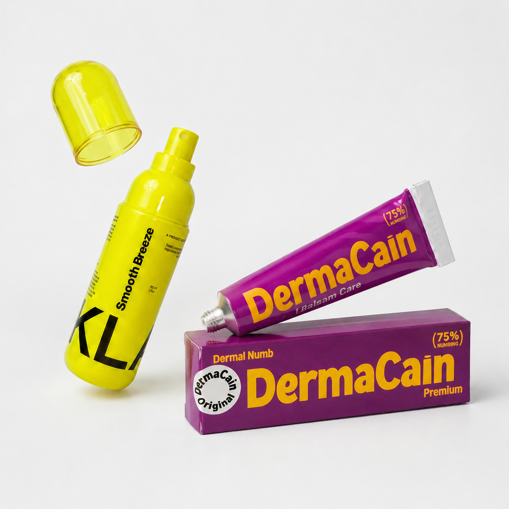 COMBO | DERMACAIN + SMOOTH BREEZE | KIT ANESTÉSICO PARA TATUAJE