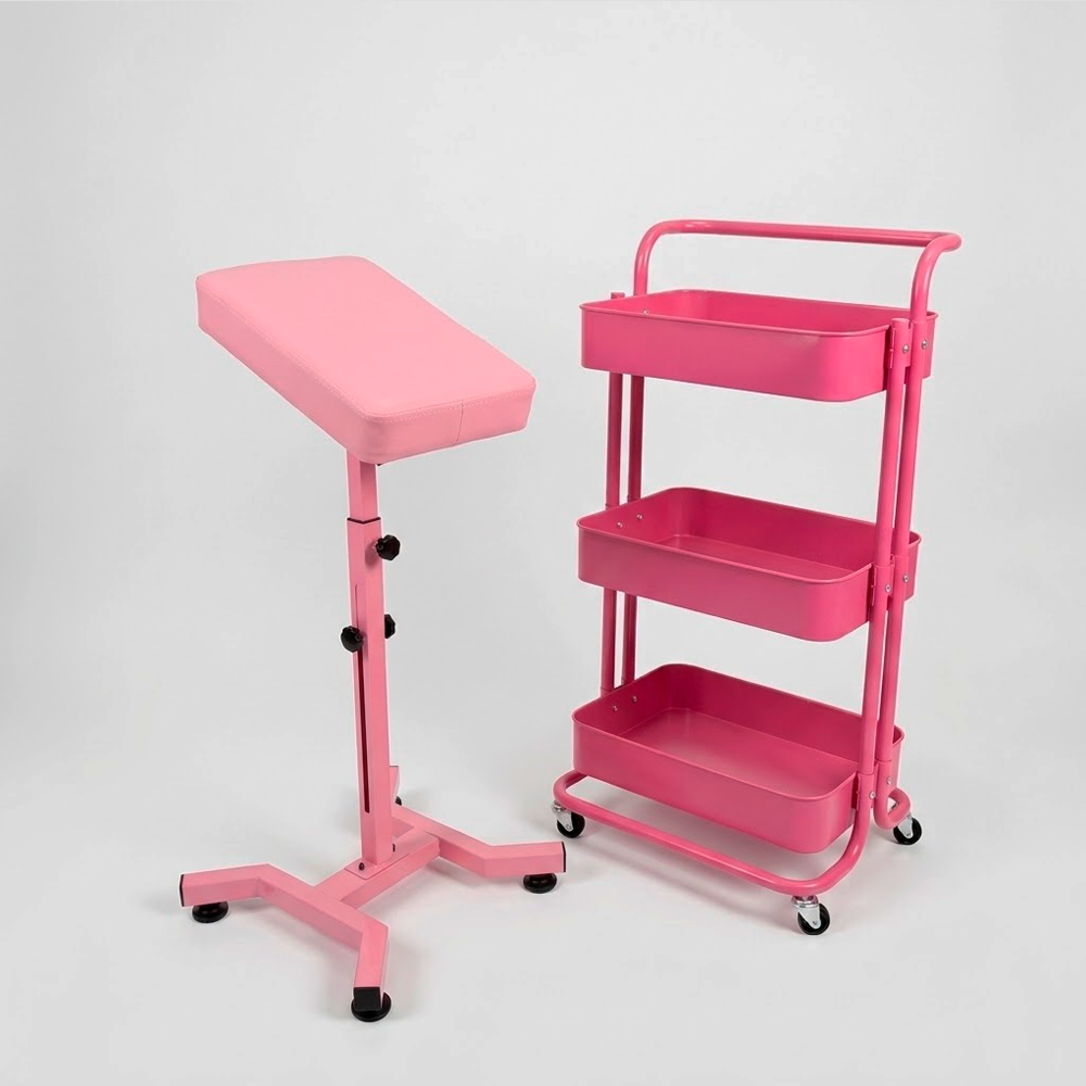 SOULFLOWER | KIT ORGANIZADOR CON DESCANSABRAZOS ROSA (3 & 6 MSI)