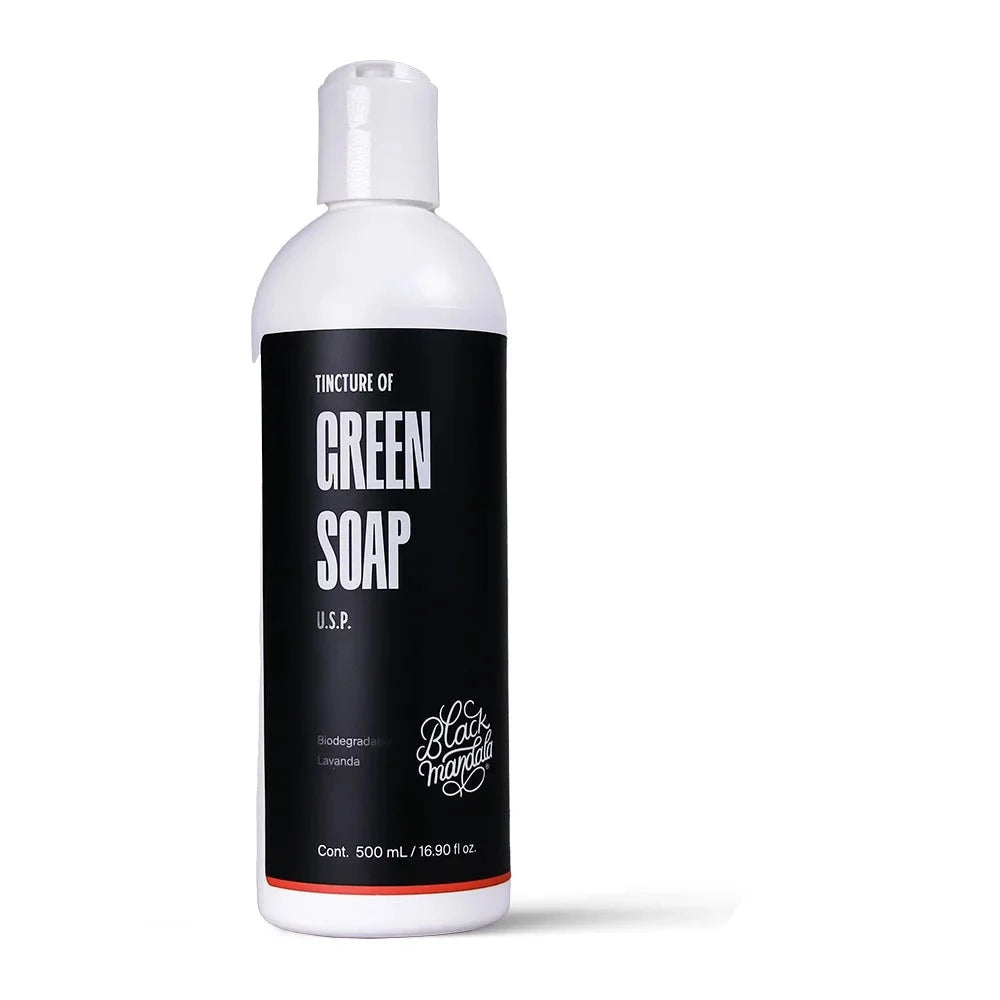 Black Mandala | Jabón grado quirúrgico grado U.S.P | Green Soap (500 ml.) (CAD-09/2024)
