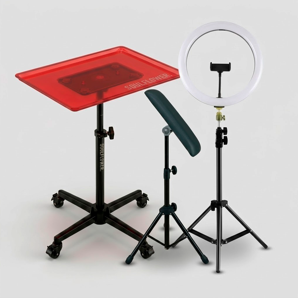 Soulflower | MESA TRABAJO AJUSTABLE + LAMPARA PISO (3 & 6 MSI)