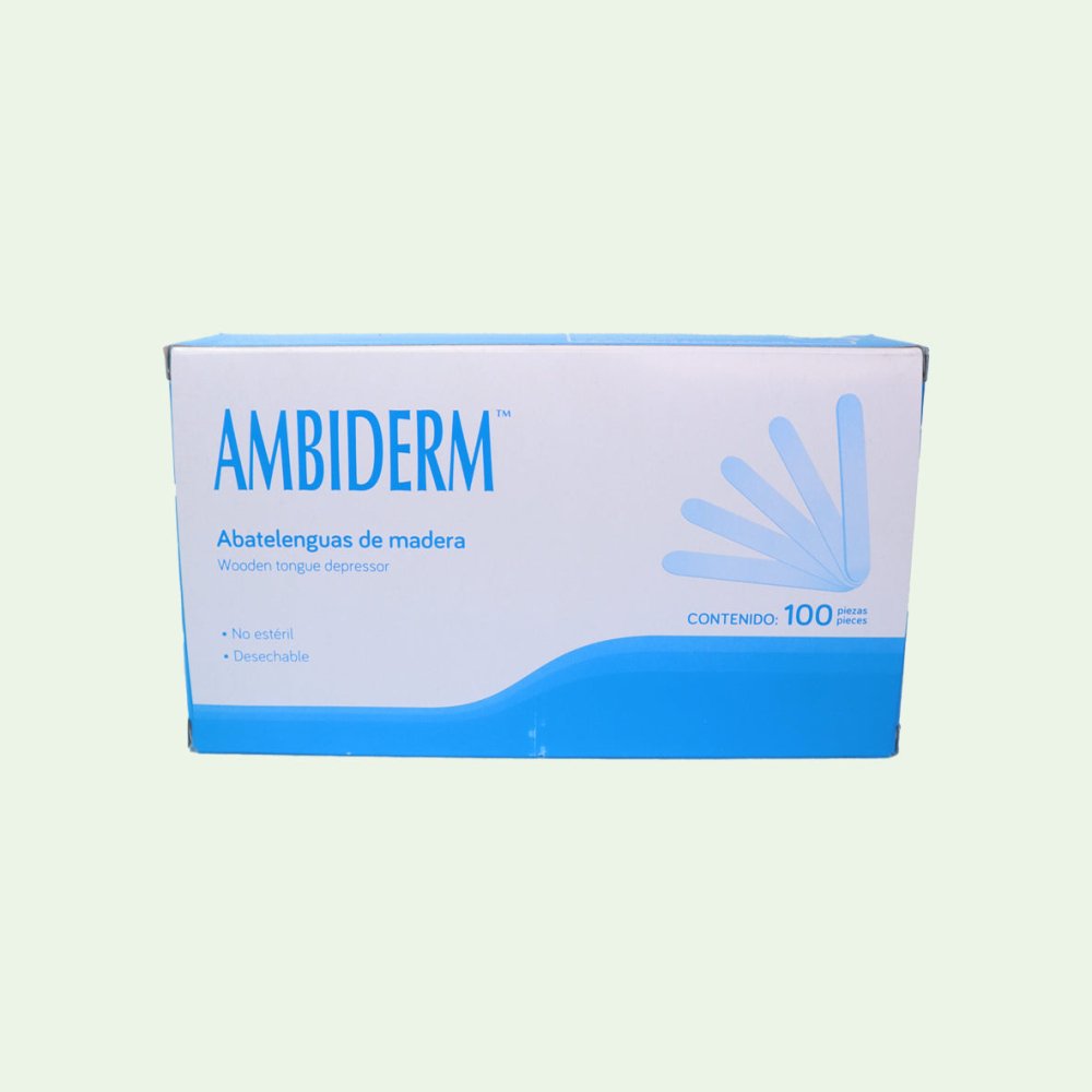 AMBIDERM | Abatelenguas de madera - Soulflower Shop