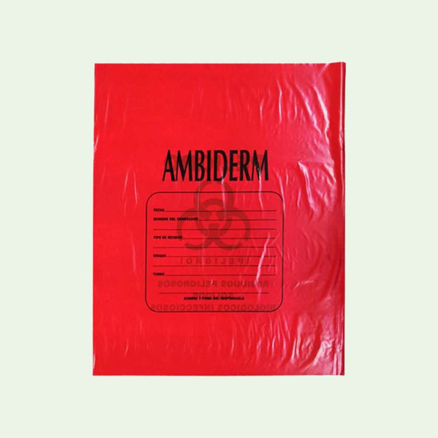 Ambiderm | Bolsa Roja Para Desechos Biologicos - Soulflower Shop