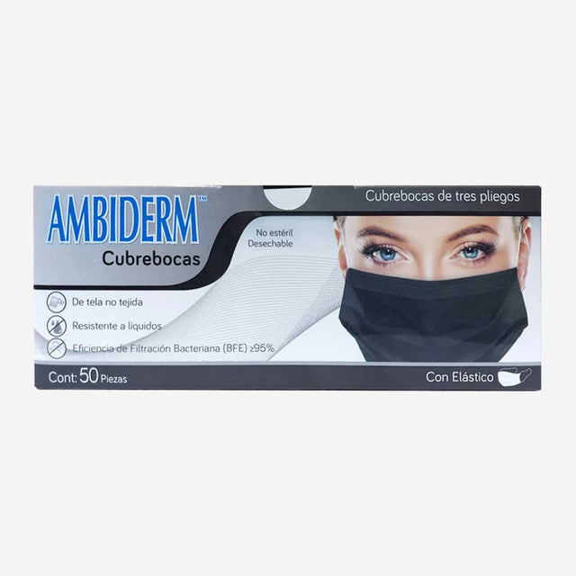 AMBIDERM | Cubrebocas | Desechable (3 capas) - Soulflower Shop