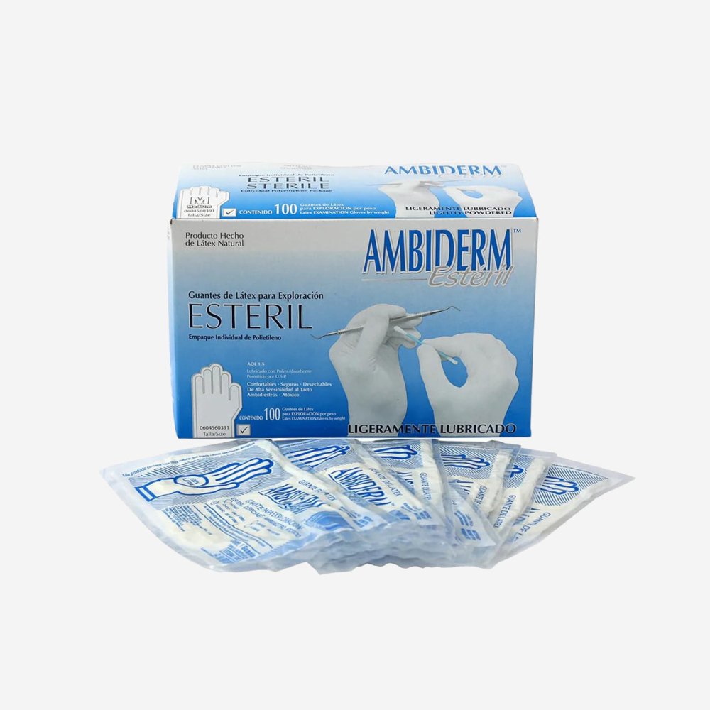 AMBIDERM | Guantes | Estériles | (Chicos) - Soulflower Shop