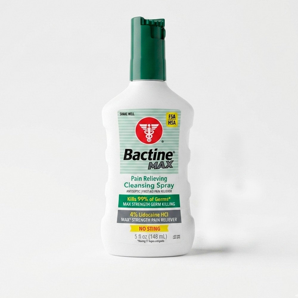 MAYOREO | Bactine Max | Antiséptico (5 oz.) (Caja 36PZ)