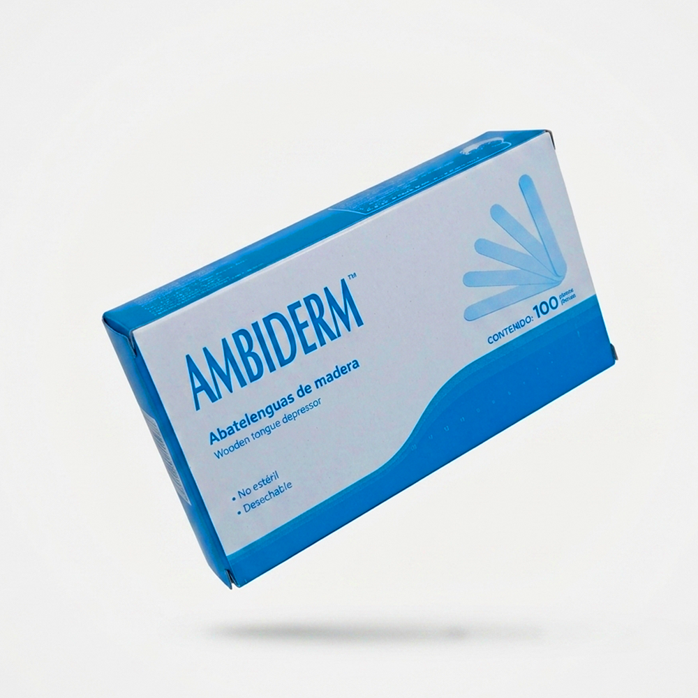 AMBIDERM | Abatelenguas de madera