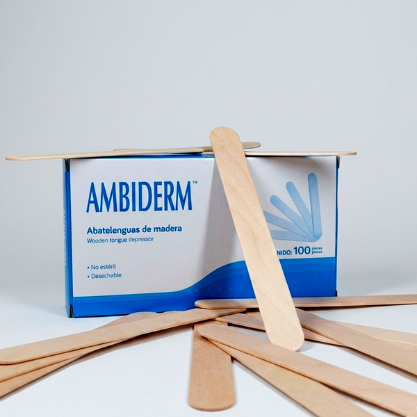 AMBIDERM | Abatelenguas de madera
