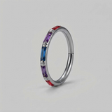 SOULFLOWER | Argolla Titanio  | Sin Fin Zirconia (Click)