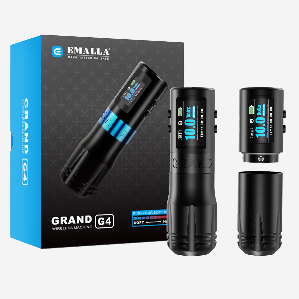 EMALLA | WIRELESS TATTOO PEN MACHINE | GRAND G4 3.5MM (2 Baterias)
