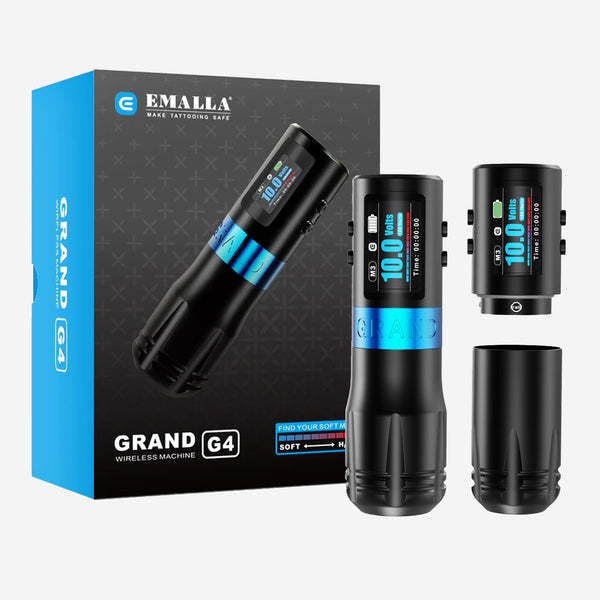 EMALLA | WIRELESS TATTOO PEN MACHINE | GRAND G4 4.2MM (2 Baterias)