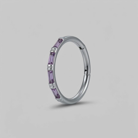 SOULFLOWER | Argolla Titanio  | Sin Fin Zirconia (Click)