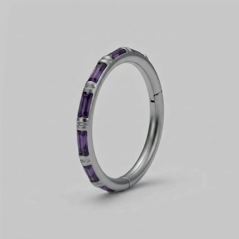 SOULFLOWER | Argolla Titanio  | Sin Fin Zirconia (Click)