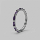 SOULFLOWER | Argolla Titanio  | Sin Fin Zirconia (Click)