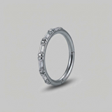 SOULFLOWER | Argolla Titanio  | Sin Fin Zirconia (Click)