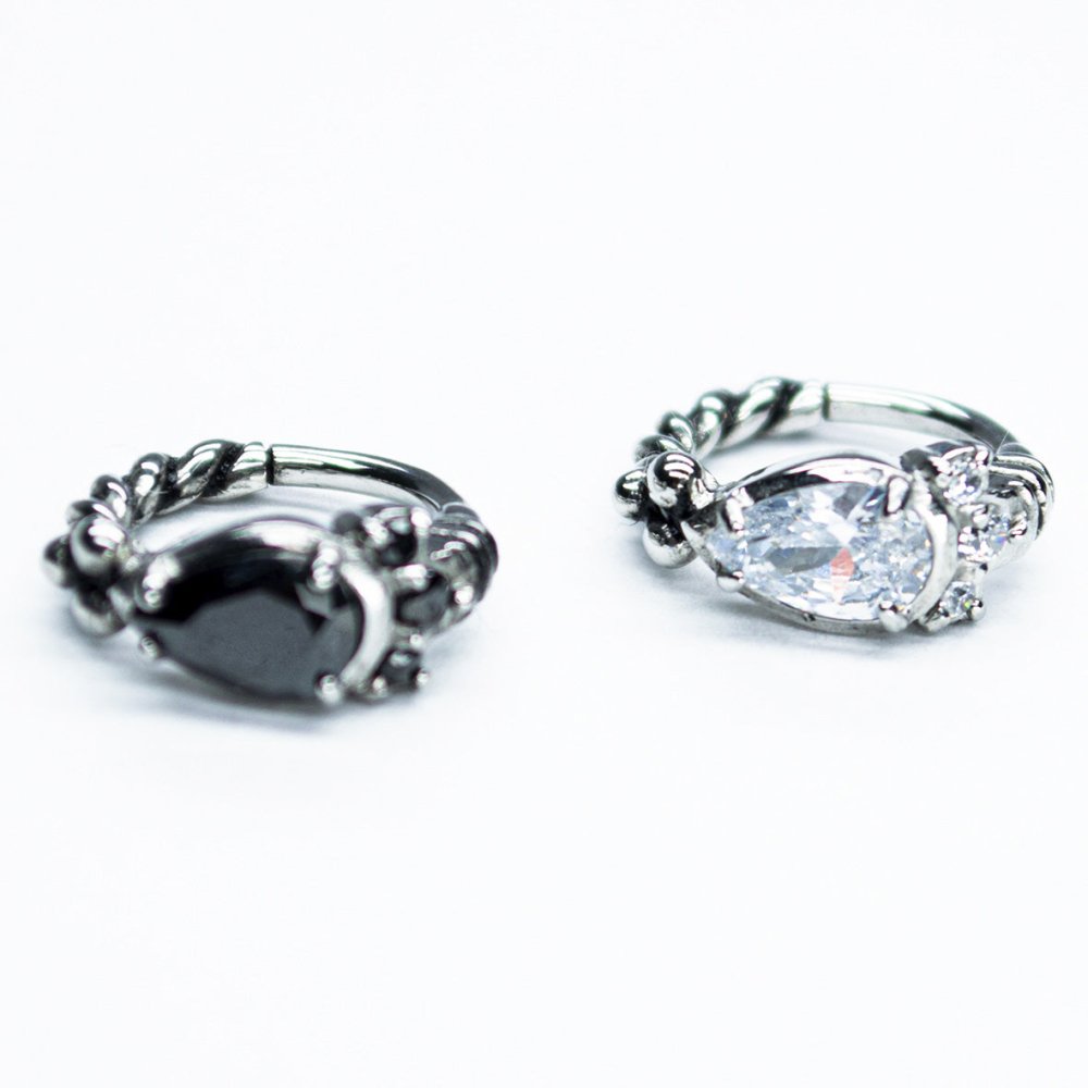 SOULFLOWER | Argolla Acero Quirúrgico | Tribal Zirconia - Soulflower Shop