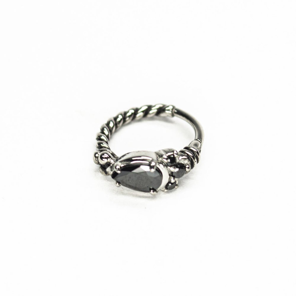 SOULFLOWER | Argolla Acero Quirúrgico | Tribal Zirconia - Soulflower Shop