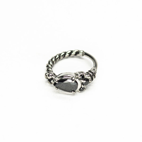 SOULFLOWER | Argolla Acero Quirúrgico | Tribal Zirconia - Soulflower Shop