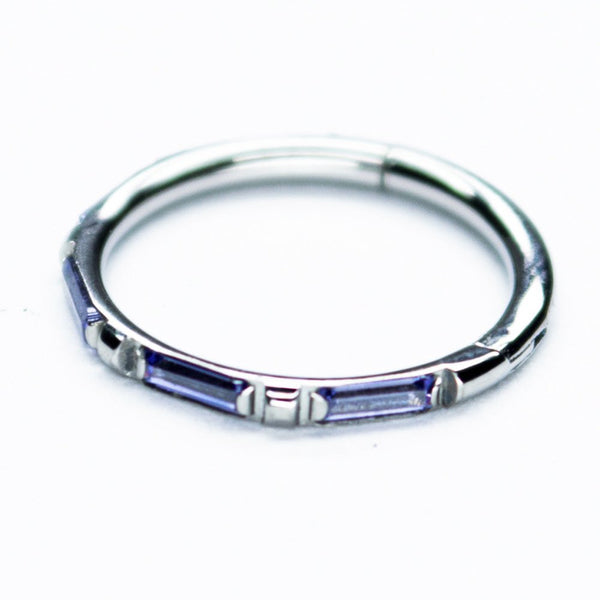 SOULFLOWER | Argolla Titanio | Sin Fin Zirconia (Click) - Soulflower Shop