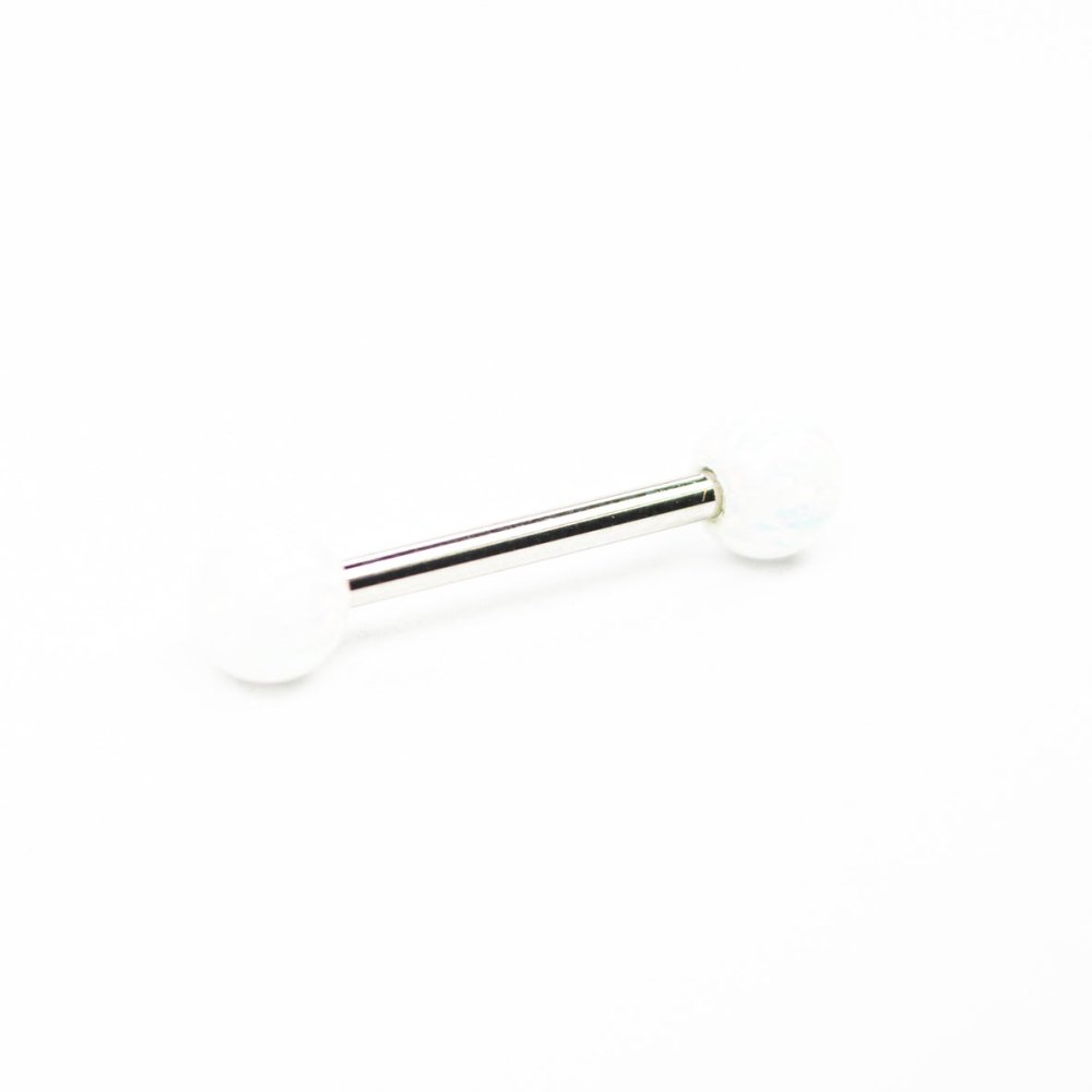 SOULFLOWER | Barbell Acero | Bola Opalo - Soulflower Shop