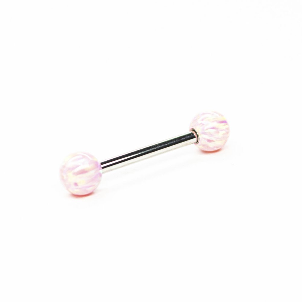 SOULFLOWER | Barbell Acero | Bola Opalo - Soulflower Shop