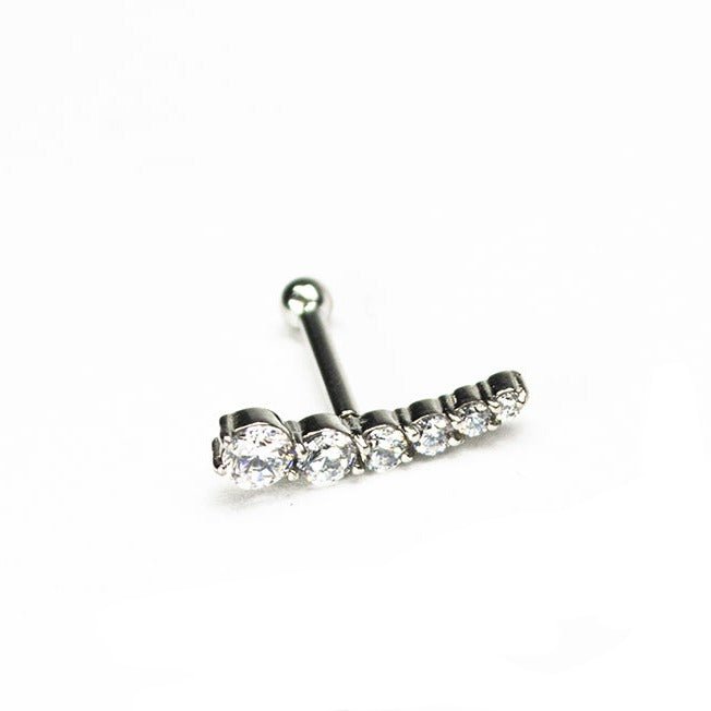 Soulflower | Mini Barbell Acero | Clúster Zirconia (rosca interna) - Soulflower Shop