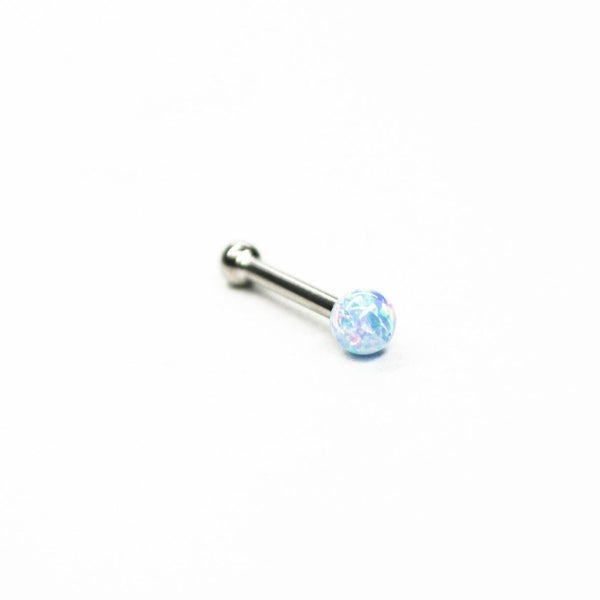 Soulflower | Mini Barbell Titanio | Ópalo Bola (rosca interna) - Soulflower Shop