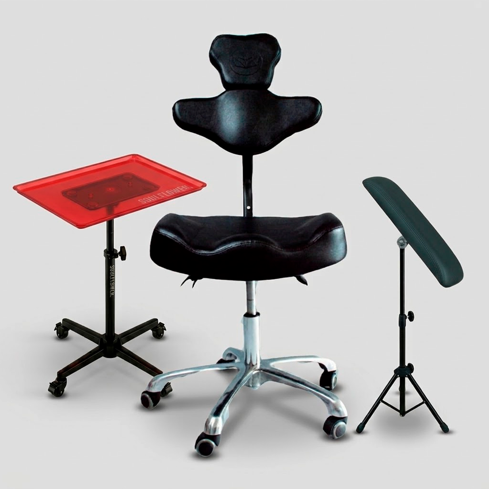 Preventa | Soulflower | Silla para Tatuador #2 + Mesa Ajustable (3 & 6 MSI)