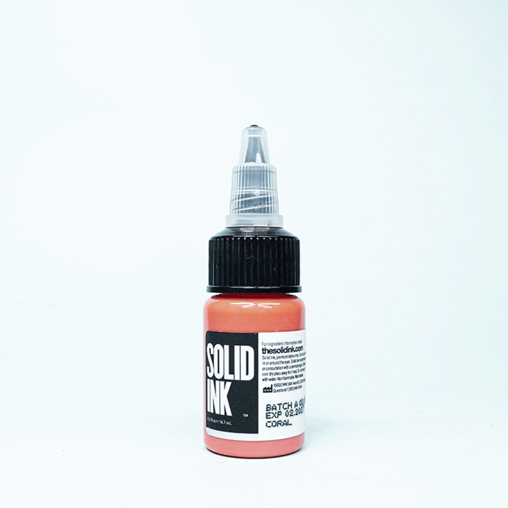 Tinta Solid Ink | Coral (1 oz. & 1/2 oz.) - Soulflower Shop