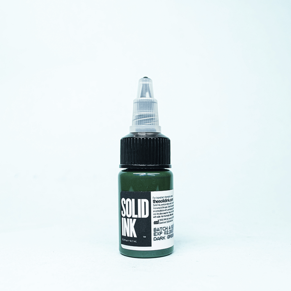 Tinta Solid Ink | Dark Green (1 oz. & 1/2 oz.) - Soulflower Shop