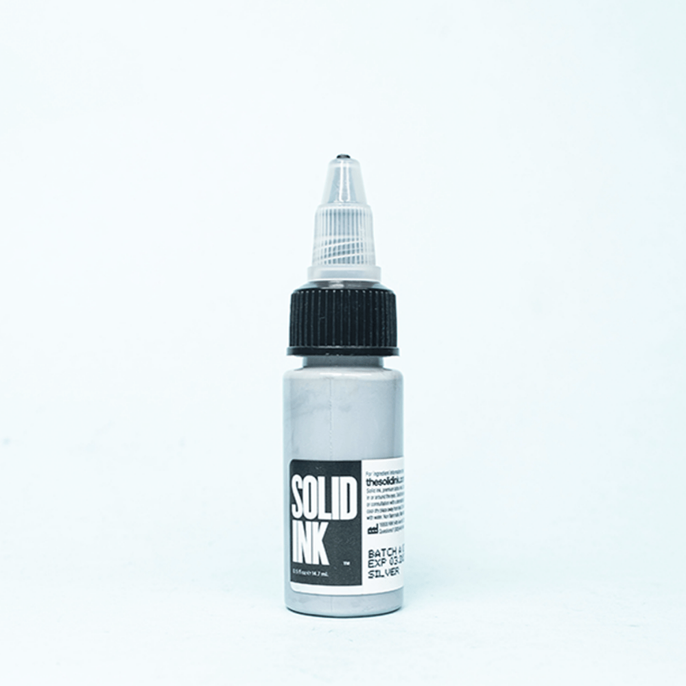 Tinta Solid Ink | Silver (1 oz. & 1/2 oz.) - Soulflower Shop