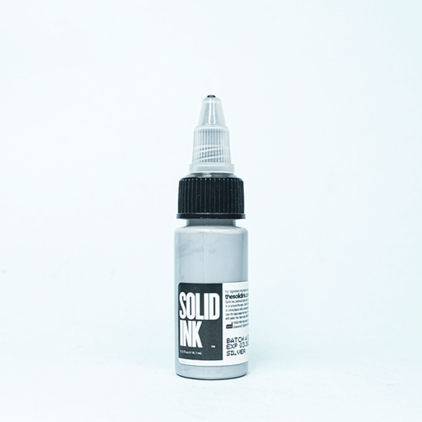 Tinta Solid Ink | Silver (1 oz. & 1/2 oz.) - Soulflower Shop