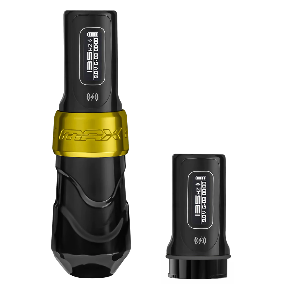 FK IRONS | Maquina Pen | Flux Max Dorado 4.0 (2 baterías) + GRATIS 1 BATERIA POWER BOLT II