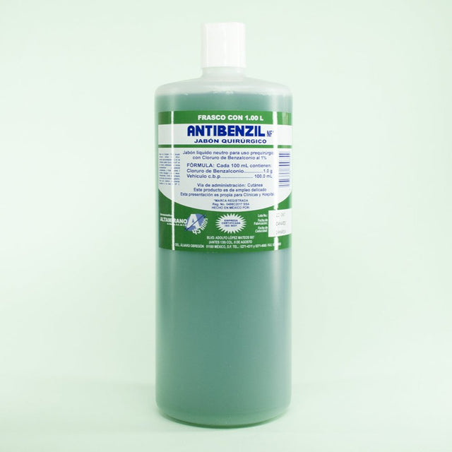 Antibenzil | Jabón Líquido | Verde (1 L.) - Soulflower Shop