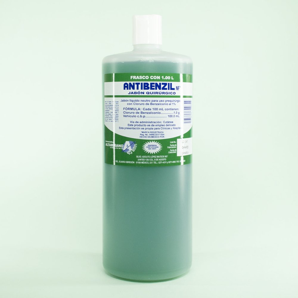 Antibenzil | Jabón Líquido | Verde (1 L.) - Soulflower Shop