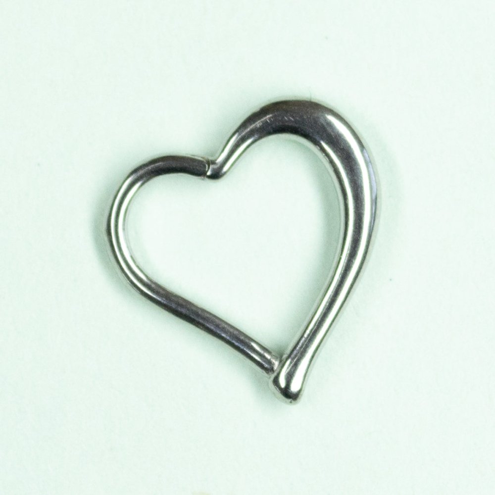Soulflower | Argolla Piercing | Acero (Corazón) - Soulflower Shop