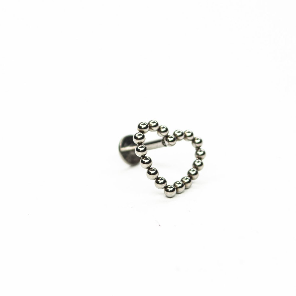 Soulflower | Labret Titanio | Corazon Balines (rosca interna) - Soulflower Shop