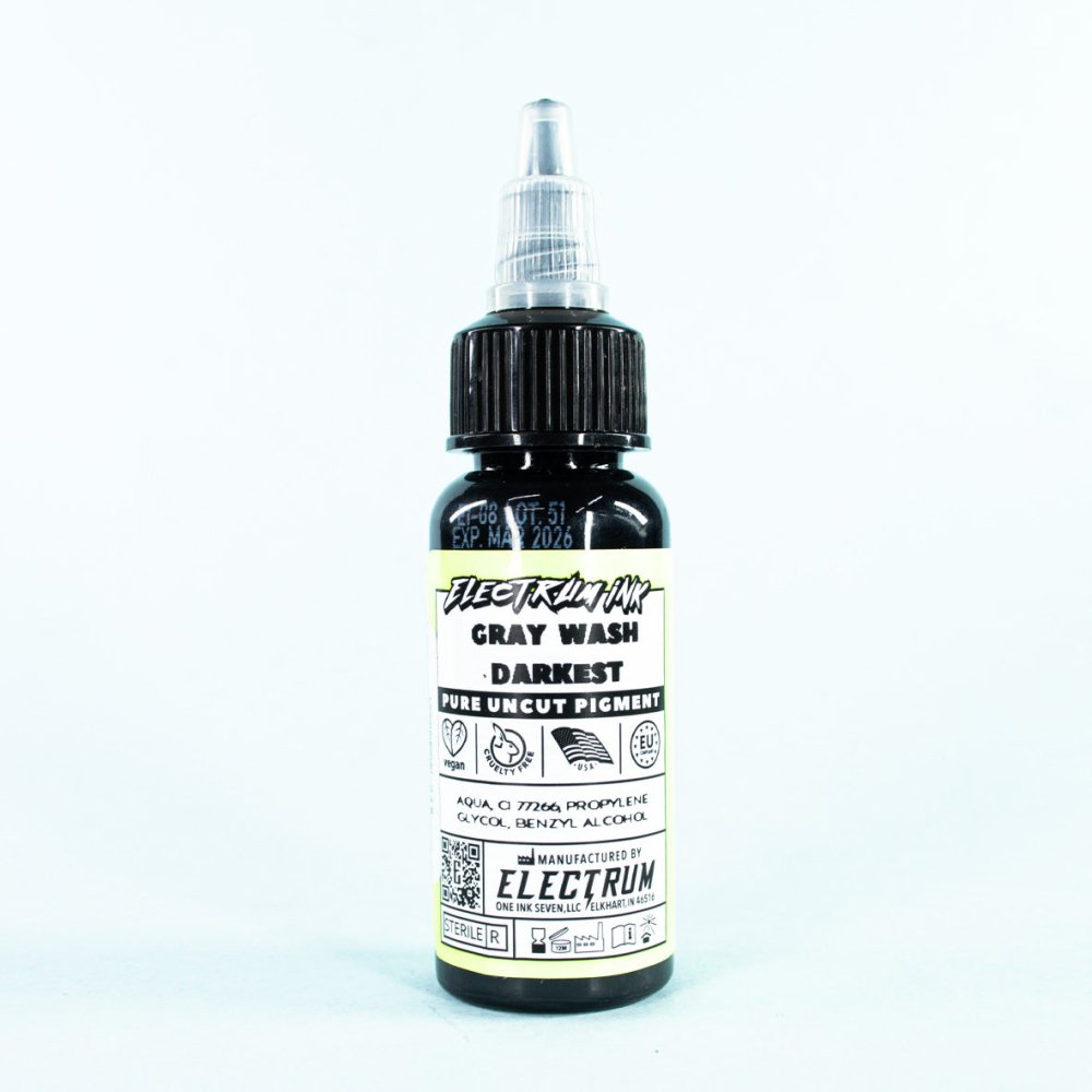 Tinta Electrum Ink | 4 Gray Wash Darkest (1 oz.) - Soulflower Shop