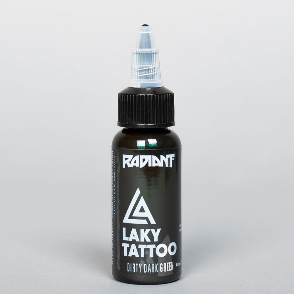 Tinta Radiant Colors | Laky Tattoo | Dirty Dark Green - Soulflower Shop