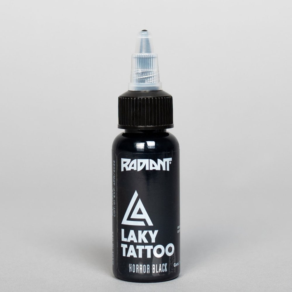 Tinta Radiant Colors | Laky Tattoo | Horror Black - Soulflower Shop