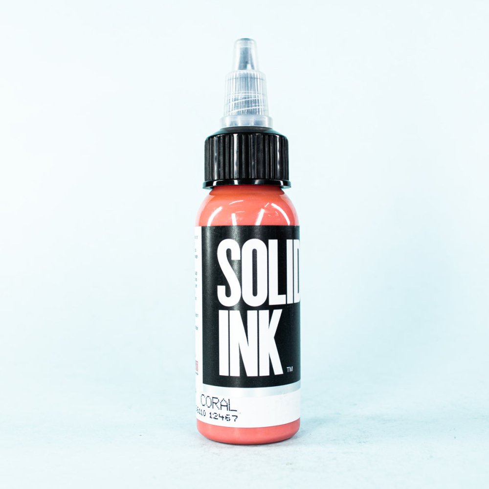 Tinta Solid Ink | Coral (1 oz. & 1/2 oz.) - Soulflower Shop