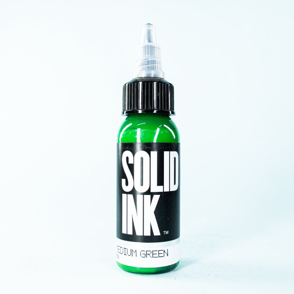Tinta Solid Ink | Medium Green (1 oz. & 1/2 oz.) - Soulflower Shop