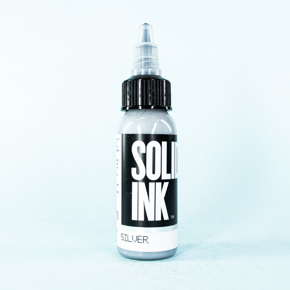 Tinta Solid Ink | Silver (1 oz. & 1/2 oz.) - Soulflower Shop